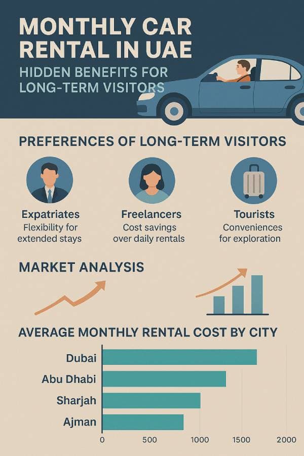 Monthly Car Rental in UAE: Hidden Benefits for Long-Term Visitors