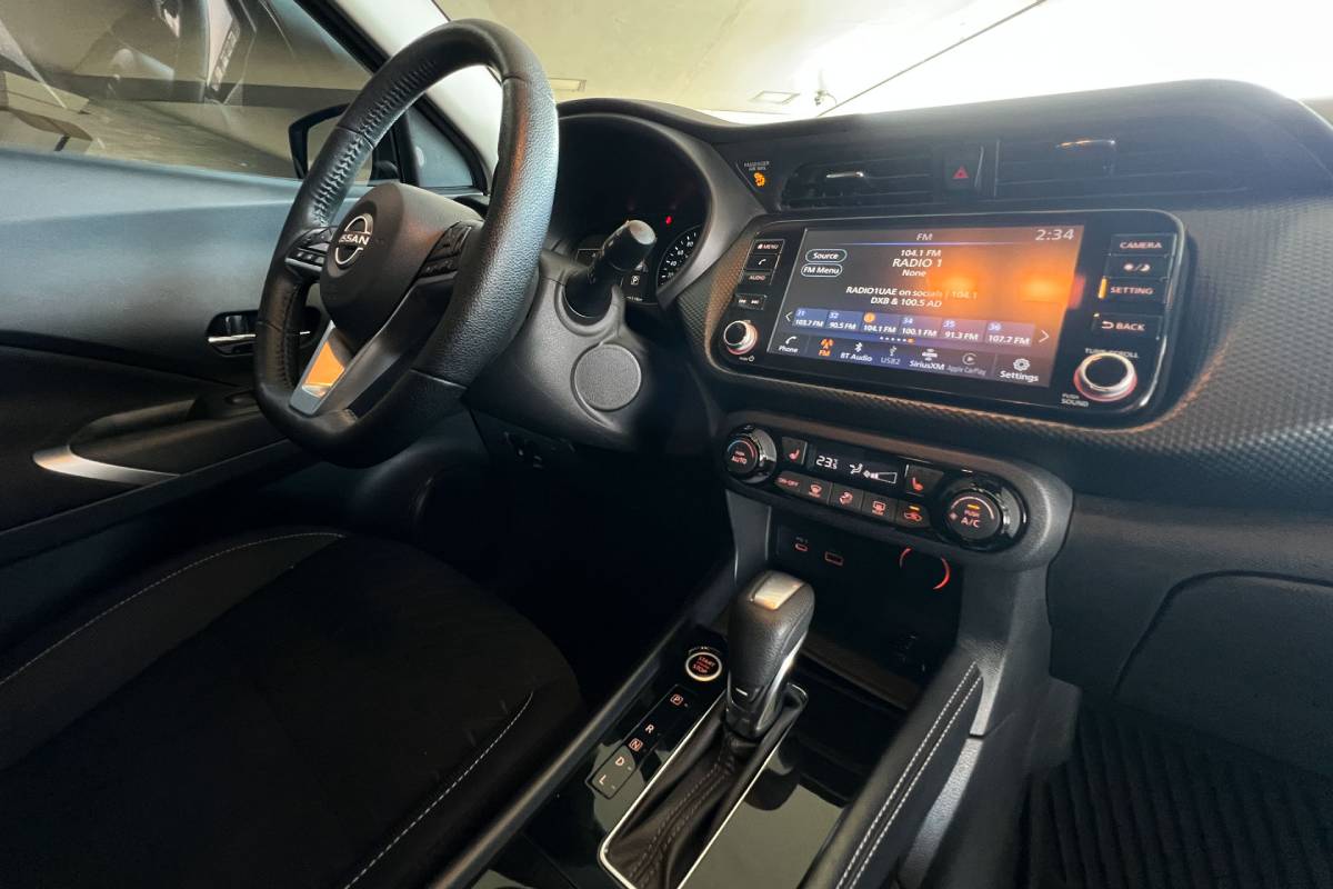 Interior of the Nissan Kicks